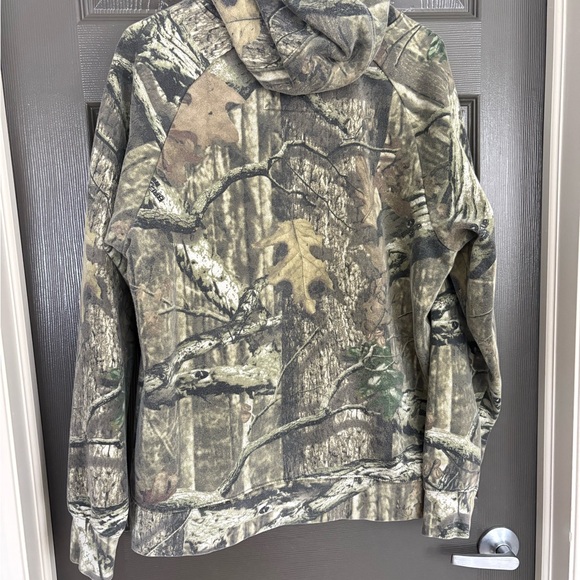 Cabela's Kids' Realtree Camo Hoodie - Brown/Green - Picture 3 of 3